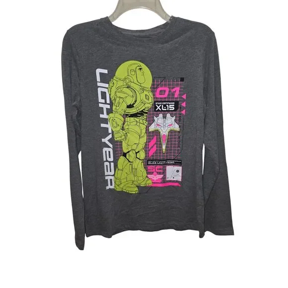 Disney Pixar Buzz Lightyear Boys Long Sleeve Graphic Tee Shirt Size XL NWT - Picture 8 of 12